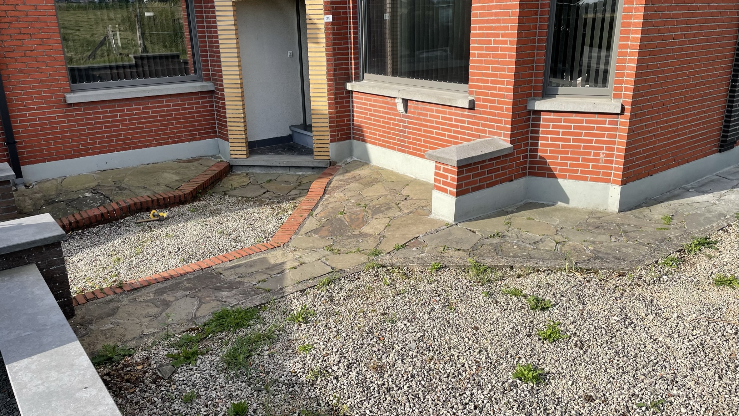 Voor renovatie tuinzone